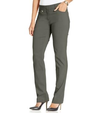 Jm Collection Petite Straight-leg Pants, Only At Macy's