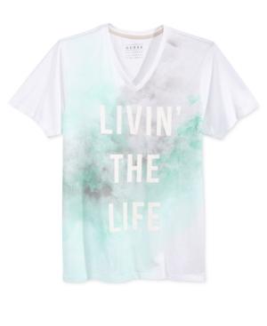 Guess Men's Wanderlust Graphic-print V-neck T-shirt
