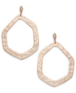 Inc International Concepts Rose Gold-tone Geometric Drop Earrings, Only At Macy's