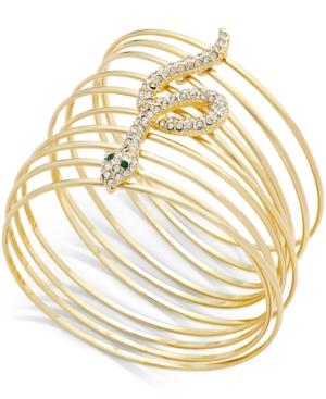 Thalia Sodi Gold-tone Pave Snake Multi-bangle Bracelet, Only At Macy's
