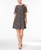 Jessica Howard Printed Cold-shoulder Dress