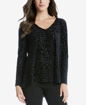 Karen Kane High-low Crepe-back Top