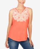 Lucky Brand Cotton Printed Top
