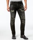 Guess Men's Slim-fit Tapered Platform Wash Ripped Jeans