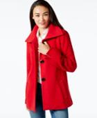 Jm Collection Petite Plush Wing-collar Coat, Only At Macy's