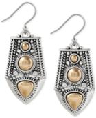 Lucky Brand Two-tone Ornamental Drop Earrings