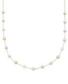 Children's Cultured Freshwater Pearl Multicolor Illusion Necklace In 14k Gold