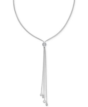Diamond Pave Lariat Necklace (1 Ct. T.w.) In Sterling Silver