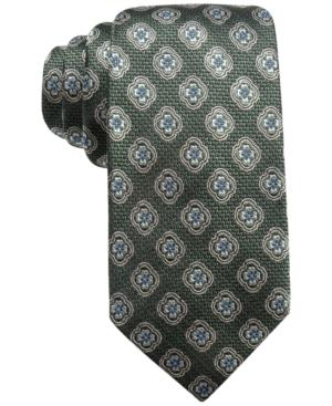 Tasso Elba Men's Medallion Silk Tie, Created For Macy's