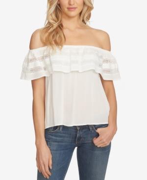 1.state Off-the-shoulder Ruffled Top