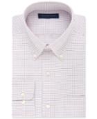 Tommy Hilfiger Non-iron Red And Blue Tattersal Dress Shirt
