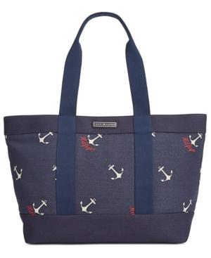 Tommy Hilfiger Daphne Sophie Anchor Canvas Tote
