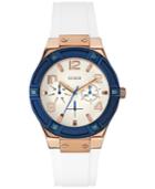 Guess Women's White Silicone Strap Watch 39mm U0564l1