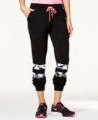 Material Girl Active Juniors' Colorblock Sweatpants, Only At Macy's