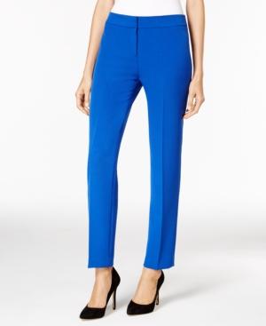 Kasper Crepe Straight-leg Pants