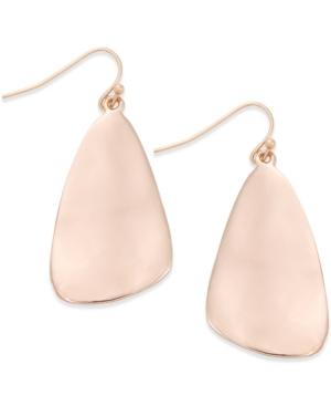 Inc International Concepts Rose Gold-tone Resin Disc Earrings, Only At Macy's