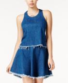 Guess Skater Frayed Denim Top