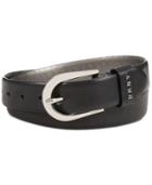 Dkny Belt With Metal Logo Letters, Created For Macy's