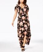 American Rag Juniors' Printed Ruffle Maxi Dress, Created For Macy's