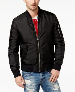 Guess Men's Reversible Full-zip Bomber