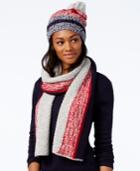 Tommy Hilfiger Striped Pom Pom Hat, Only At Macy's
