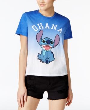 Disney Juniors' Stitch Ohana Graphic T-shirt By Mighty Fine