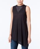 Rachel Rachel Roy Asymmetrical Lace-inset Top, Only At Macy's