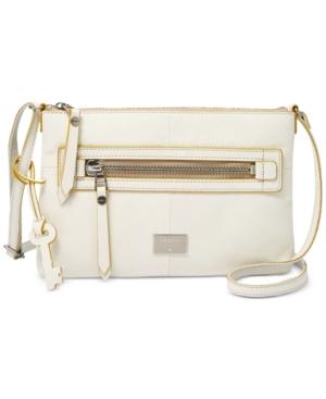 Fossil Dawson Glazed Pebbled Leather Crossbody