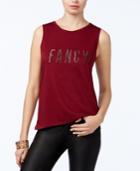 Guess Fancy Embellished Graphic Tank Top