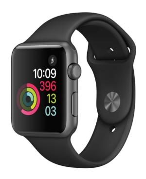 Apple Watch Series 1 42mm Space Gray Aluminum Case With Black Sport Band