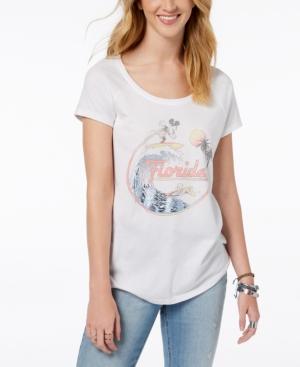 Love Tribe Juniors' Mickey Mouse Graphic-print T-shirt