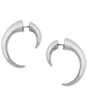 Vince Camuto Silver-tone Horn Front-back Earrings