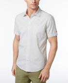 Tommy Hilfiger Men's Classic-fit Basketweave Short-sleeve Shirt