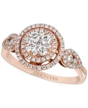 Le Vian Diamond Circle Ring (2/3 Ct. T.w.) In 14k Rose Gold