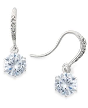 Charter Club Gold-tone Cubic Zirconia Drop Earrings, Created For Macy's