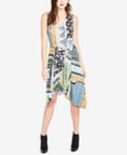 Rachel Rachel Roy Patchwork-print A-line Dress, Created For Macy's