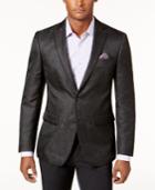 Tallia Men's Big And Tall Slim-fit Black Brocade Dinner Jacket