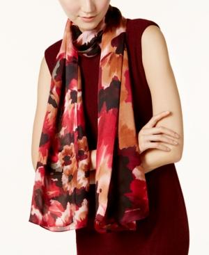 Vince Camuto Day Trip Floral Silk Scarf
