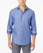 Tasso Elba Men's Grid-pattern Shirt, Created For Macy's