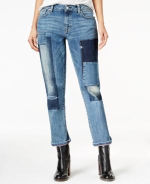 Tommy Hilfiger Rena Patchwork Wash Boyfriend Jeans, Only At Macy's