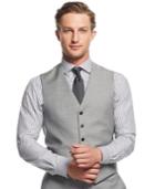 Tommy Hilfiger Grey Sharkskin Slim-fit Vest