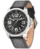 Timberland Men's Caswell Black Leather Strap Watch 44x50mm Tbl14247js02