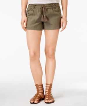Jolt Juniors' Drawstring Tassel Beach Shorts