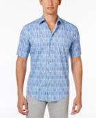 Alfani Men's Geometric-print Cotton Shirt, Only At Macy's
