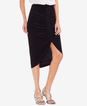 Vince Camuto Grommet-lace Pencil Skirt