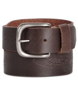 Levi's Limited Men's Eagle Embossed Leather Belt, Created For Macy's