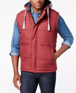 Weatherproof Vintage Men's Hooded Vest, Classic Fit