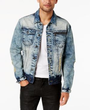 Sean John Men's Legacy Stretch Denim Trucker Jacket