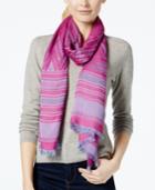 Collection Xiix Chevron Striped Shine Oblong Scarf