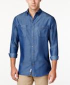 Weatherproof Vintage Men's Denim Chambray Shirt, Classic Fit